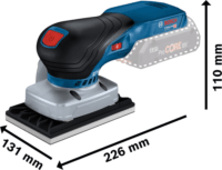 Bosch GSS 18V-13 Professional Solo Akkumulátoros rezgőcsiszoló (Akku és töltő nélkül)