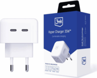 3mk Hyper Charger Hálózati töltő - Fehér (35W)