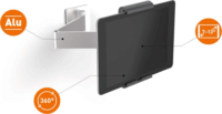 Durable 893423 7"-13" Fali tablet tartó - Ezüst