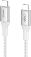 Belkin Boost Charge USB-C apa - USB-C apa 2.0 Adat és töltő kábel - Fehér (1m)