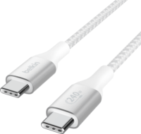 Belkin Boost Charge USB-C apa - USB-C apa 2.0 Adat és töltő kábel - Fehér (1m)