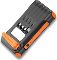 Alcor SD10000 Solar & Dynamo Power Bank 10000mAh - Fekete/Narancssárga