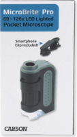 Carson MM-350 MicroBrite Pro LED Zsebmikroszkóp Mobiltelefon Adapterrel