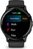 Garmin Venu 3 (45 mm) Okosóra - Fekete (Bőr+Szilikon szíj)