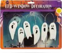 Family Halloween 58186A Halloween-i LED szellem ablak Dekoráció