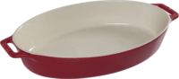 Staub Ceramique 37cm Ovális Sütőedény - Piros