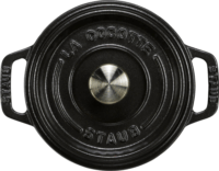Staub La Cocotte 12cm Sütőedény kerek - Fekete