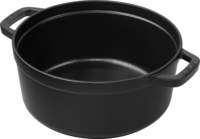 Staub La Cocotte 20cm Sütőedény kerek - Fekete