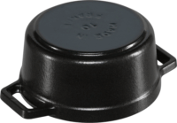 Staub Mini Cocotte 10cm Sütőedény kerek - Fekete