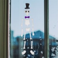 Family Halloween 58107M Halloween-i csontváz ablak Dekoráció