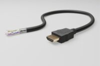 Goobay 61296 HDMI - HDMI 2.0 Derékszögű kábel 2m - Fekete