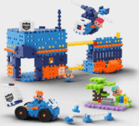 Marionex Gofri műanyag 280 darabos készlet Rendőrőrs Építőjáték