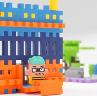 Marionex Gofri műanyag 280 darabos készlet Rendőrőrs Építőjáték