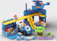 Marionex Gofri műanyag 280 darabos készlet Rendőrőrs Építőjáték