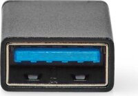 Nedis USB 3.2 Gen 1 USB-C apa - USB-A anya Átalakító adapter - Fekete