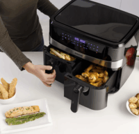 Taurus AF2600D Digital Duo 4.5L Forrólevegős fritőz - Fekete