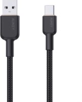 AUKEY CB-NAC1 USB-A apa - USB-C apa 2.0 Adat és töltőkábel - Fekete (1m)