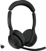 Jabra Evolve2 55 (Microsoft Teams) (USB-C) Wireless Headset + Állvány - Fekete