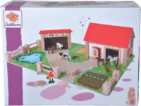 Eichhorn 20 darabos Farmgazdaság játékszett fából