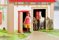 Eichhorn 20 darabos Farmgazdaság játékszett fából