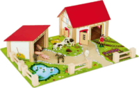 Eichhorn 20 darabos Farmgazdaság játékszett fából