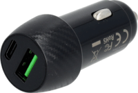 AVAX CC303B CARLY USB-C / USB-A Autós töltő - Fekete (38W)