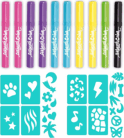 Airbrush Plush Style 4 Ever utántöltő filctoll készlet - Vegyes színek (10 db / csomag)