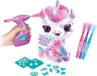 Airbrush Plush Style 4 Ever sötétben világító/színezhető Unikornis plüss figura - 25 cm