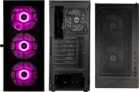 Kolink Observatory HF GLASS ARGB Számítógépház - Fekete