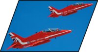 Cobi Armed Forces BAe Hawk T1 Red Arrows repülőgép 389 darabos építő készlet