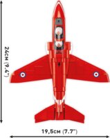 Cobi Armed Forces BAe Hawk T1 Red Arrows repülőgép 389 darabos építő készlet