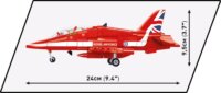 Cobi Armed Forces BAe Hawk T1 Red Arrows repülőgép 389 darabos építő készlet