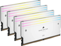 Corsair 64GB / 6000 Dominator Titanium RGB White (Intel XMP) DDR5 RAM KIT (4x16GB)