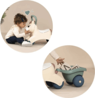 Little Smoby: Baby póni bébijárgány és játéktároló - Rózsaszín/Szürke