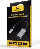 Gembird A-USB3AC-LAN-01 USB Type-C apa - RJ45 anya Adapter