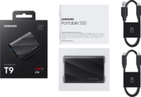 Samsung 2TB Portable T9 USB 3.2 Gen 2x2 Külső SSD - Fekete