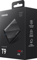 Samsung 4TB Portable T9 USB 3.2 Gen 2x2 Külső SSD - Fekete
