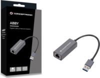 Conceptronic ABBY08G USB-A apa - RJ45 anya Adapter