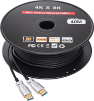 Akyga AK-HD-400L HDMI - HDMI 2.1 Kábel 40m - Fekete