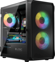 Logic Portos ARGB Mini Számítógépház - Fekete
