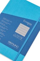 Fabriano Ecoqua Plus 80 lapos A5 vonalas notesz - Türkiz