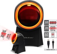 Qoltec 50857 Asztali vonalkódolvasó - Fekete