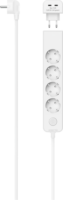 Hama 223191 Túlfeszültség védő elosztó 5 aljzatos + 2 USB Type-C 1.4m - Fehér