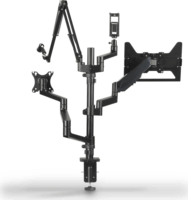 Hama 4663 Streaming Monitor Asztali tartó - Fekete (2 kijelző)