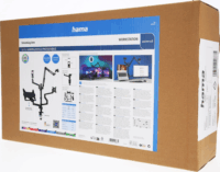 Hama 4663 Streaming Monitor Asztali tartó - Fekete (2 kijelző)