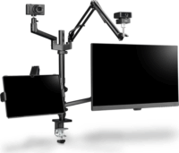 Hama 4663 Streaming Monitor Asztali tartó - Fekete (2 kijelző)