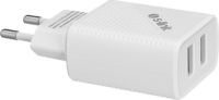 S-Link SL-EC50T 2x USB-A Hálózati Töltő Adapter 12W + USB-C kábel - Fehér