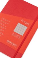 Fabriano Ecoqua Plus 80 lapos A5 vonalas notesz - Piros
