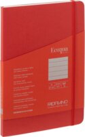 Fabriano Ecoqua Plus 80 lapos A5 vonalas notesz - Piros