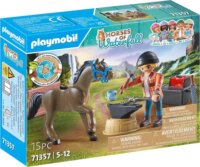 Playmobil 71357 Horses of Waterfall - Ben a patkolókovács és Achilles